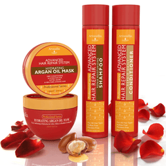 Arvazallia Advanced Hair Repair System with Argan Oil and Macadamia Oil