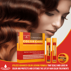Arvazallia Advanced Color Care System with Argan Oil and Macadamia Oil - Shampoo, Conditioner, and Mask Set for Color-treated Hair