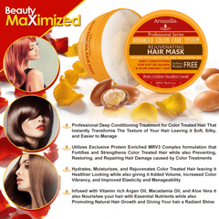 Arvazallia Advanced Color Care Rejuvenating Hair Mask and Deep Conditioner For Color-treated Hair