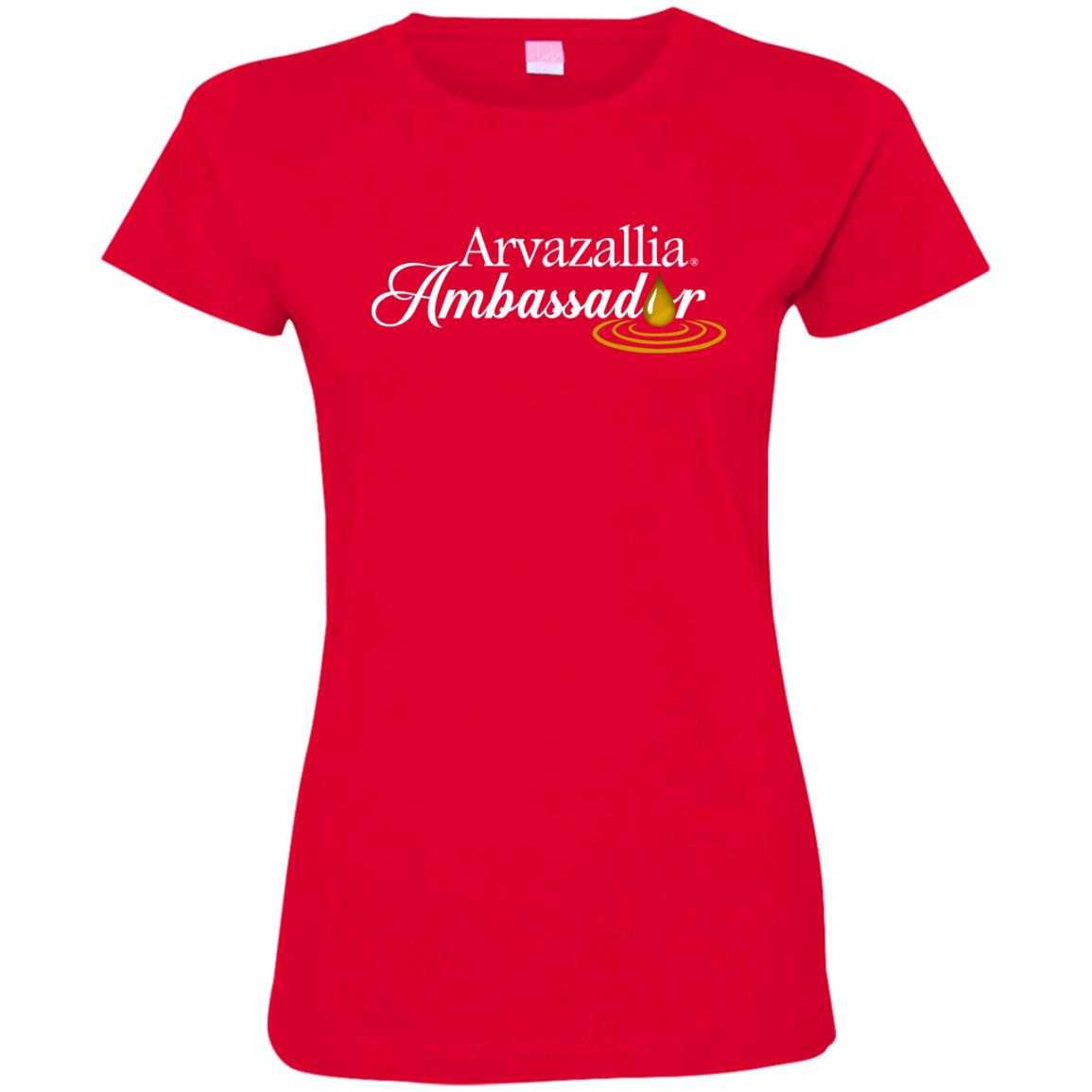 Brand Ambassador Ladies' Fine Jersey T-Shirt - White Logo